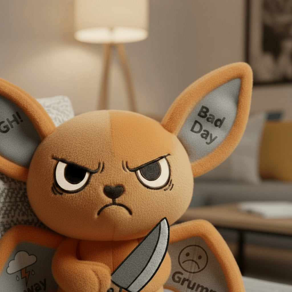 Grumpy Bat Plushie